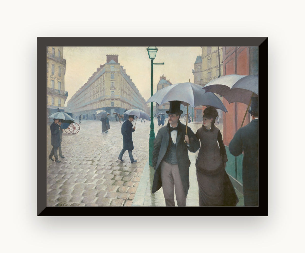 Stradă din Paris; zi ploioasă — Gustave Caillebotte