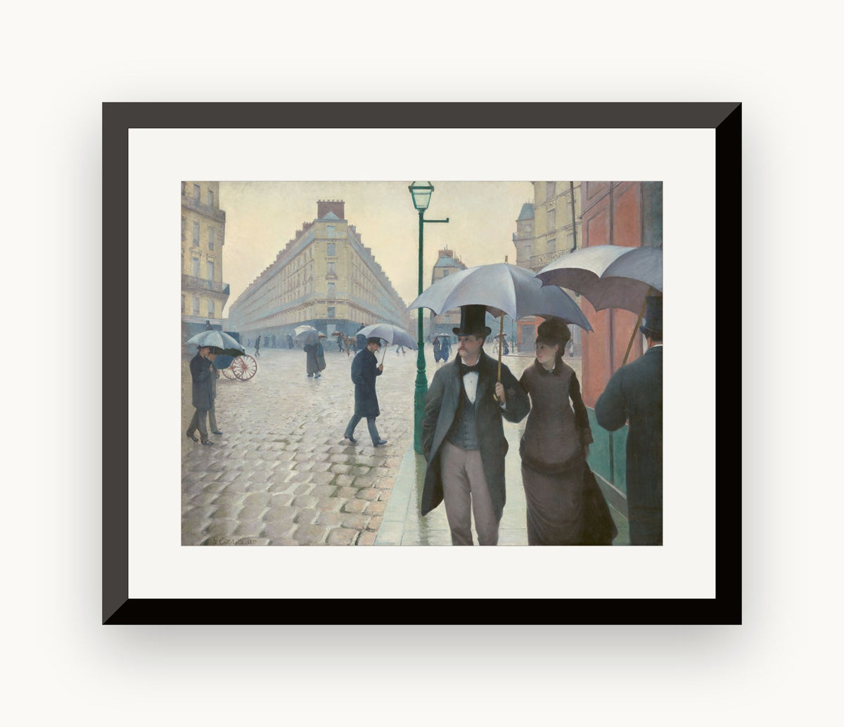 Stradă din Paris; zi ploioasă — Gustave Caillebotte
