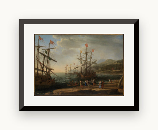 Troienele dând foc flotei lor — Claude Lorrain