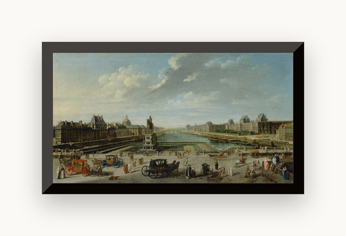 Vedere a Parisului de pe Pont Neuf — Nicolas-Jean-Baptiste Raguenet
