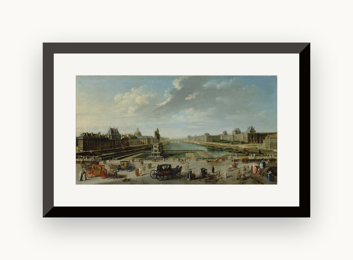 Vedere a Parisului de pe Pont Neuf — Nicolas-Jean-Baptiste Raguenet