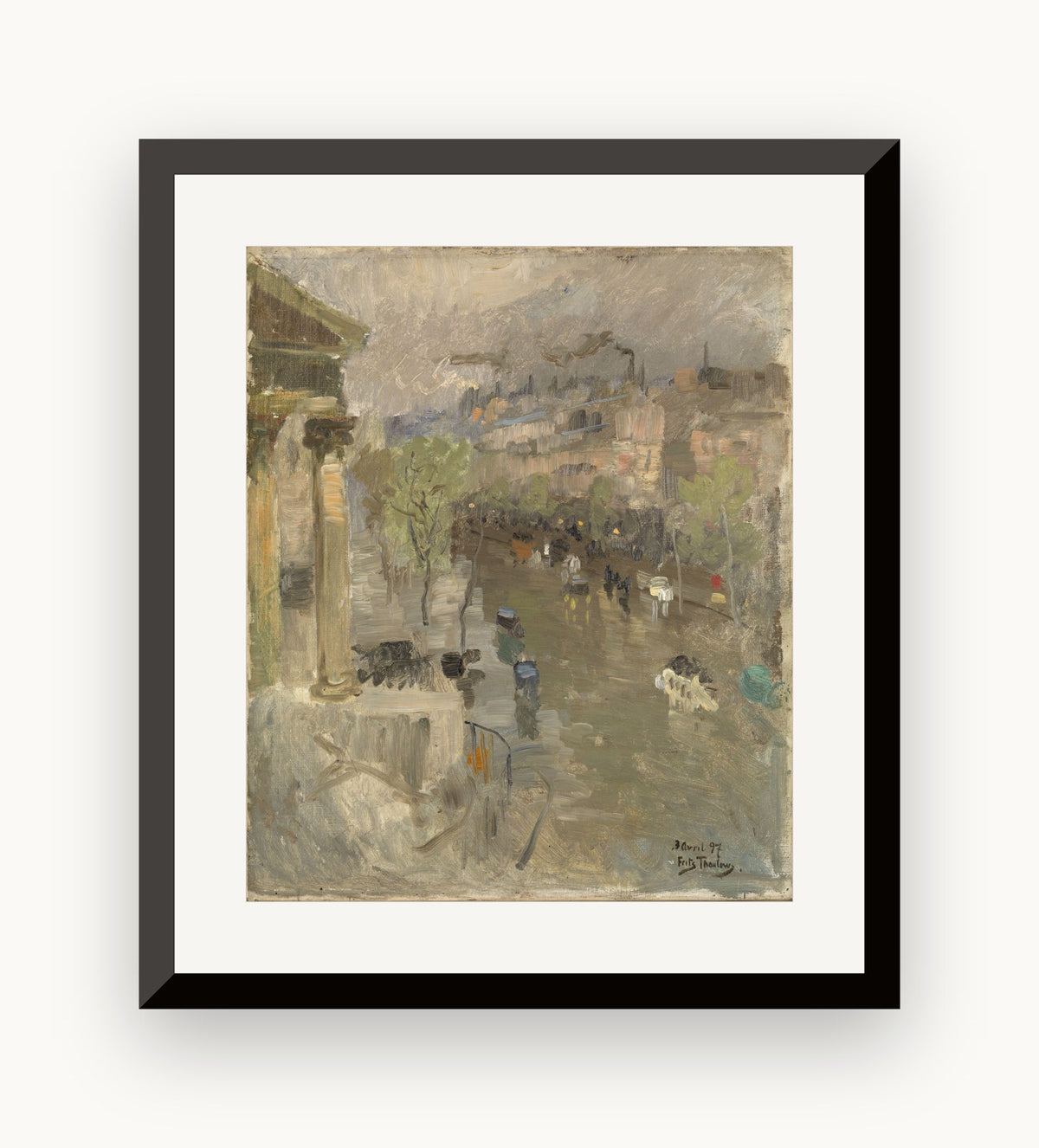 Vedere din Paris, lângă biserica Madeleine — Frits Thaulow